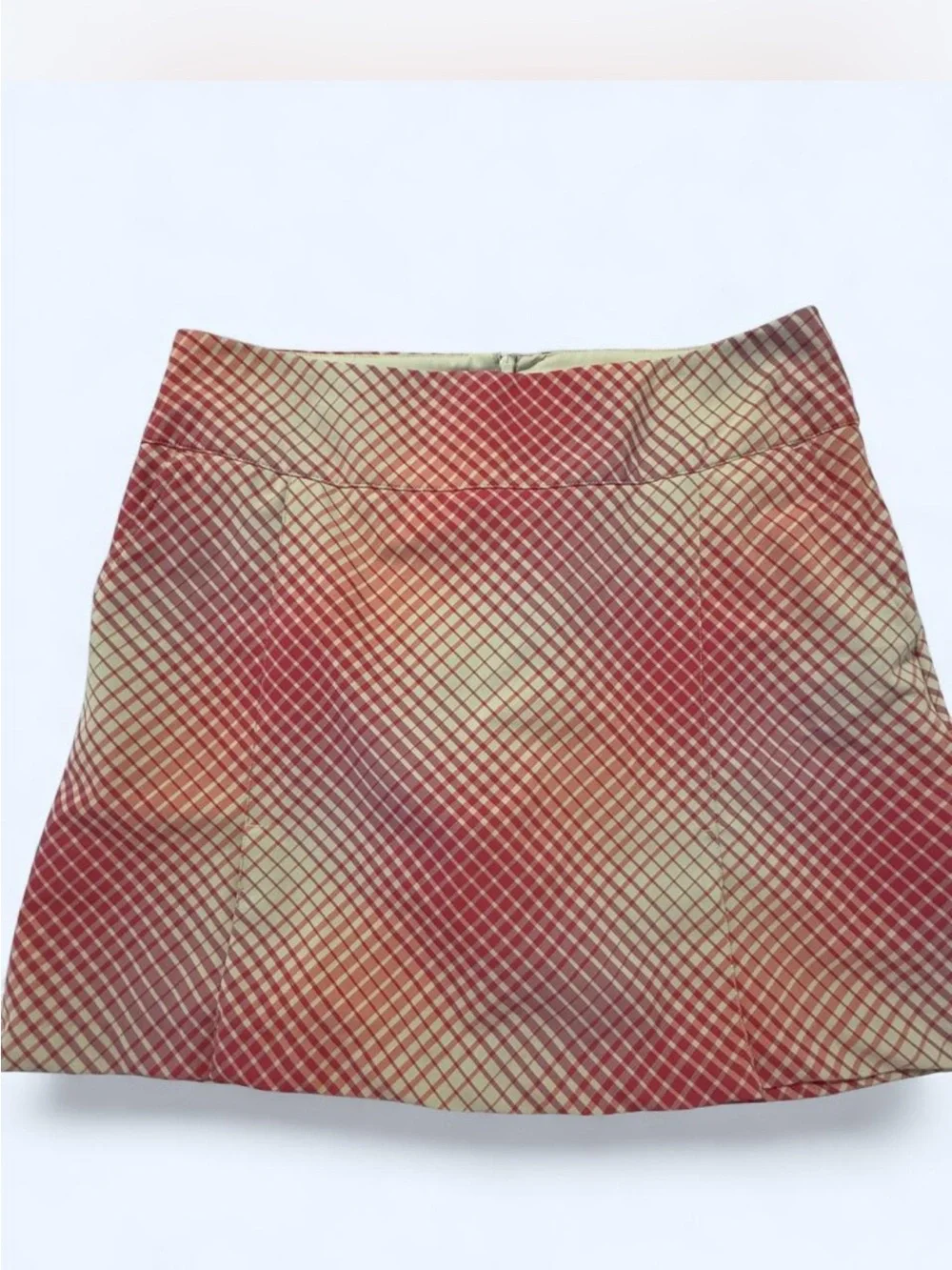 Nike Plaid Red A-Line Skort - Women's 8
